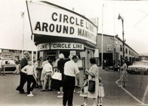 People buy tickets at the Circle Line booth on June 10, 1964.